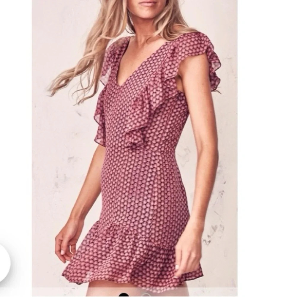 LoveShackFancy Alanis Ruffle Tiered Mini Dress